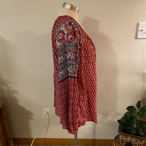 CB casual Tops - NWOT Red and blue blouse CB casual Tops - NWOT Red and blue blouse